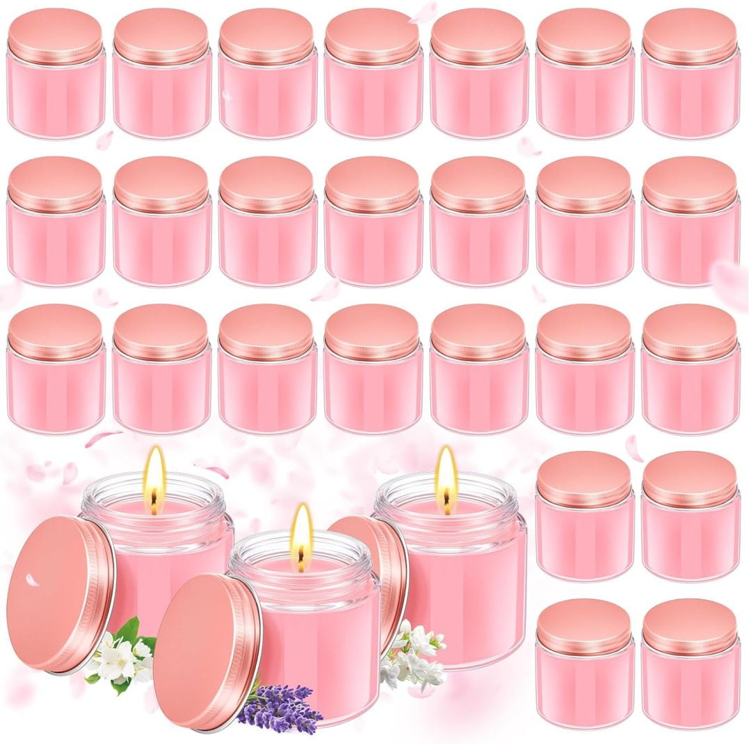 72 Pcs Mini Mason Jar Candles Bulk - 4oz Scented Jar Candles, Lemon Citrus Coconut Milk Scents