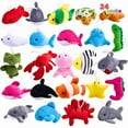 thumbnail image 1 of 24-Pcs Mini Plush Sea Animals with Keychain, 3-Inch Stuffed Toys for Kids Party Favors, Pinata Fillers, Goodie Bags, School Prizes, 1 of 9