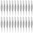 thumbnail image 1 of 24 Pcs Mini Tweezers Bulk Pack - Stainless Steel Small First Aid with Heart Clamps, 3.5" Compact Size Versatile Tweezer Kit for Eyebrows, Splinters, Crafts, & Everyday Home Use, 1 of 4