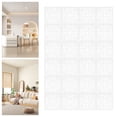 thumbnail image 1 of 24 Pcs Modern Hanging Room Divider White Decorative Wall Screen Panels Hollow Out Design Screen Panels, 1 of 20