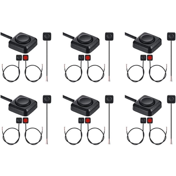 24 Pcs Momentary Switch Momentary Push Button on Off Switch 12V 24V  Mount Mini Button Switch
