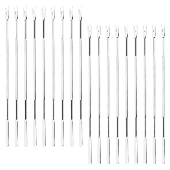 Homoyoyo Stainless Steel Multipurpose Forks for Kitchen and Crab Eating, Durable Silver Seafood Tools Set