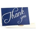 thumbnail image 1 of 24 Pcs Navy Blue Thank You Cards Bulk with Envelopes, Stickers, 4.2x6.2 Thank you Card Set for Wedding, Baby,Bridal Shower, Small Business, Funeral, 1 of 1