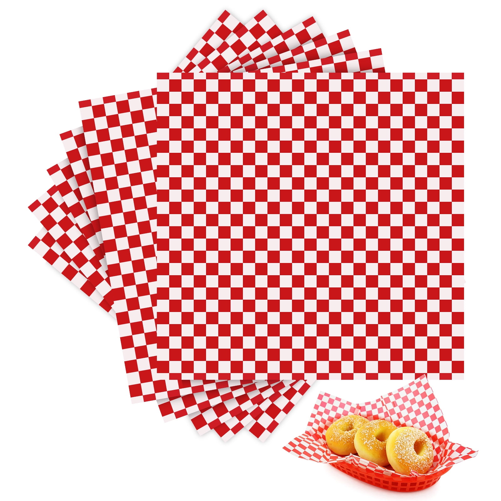 24 Pcs Packing Paper Paper Cups Cake Paper Greaseproof Wax Paper Greaseproof Paper Food Basket