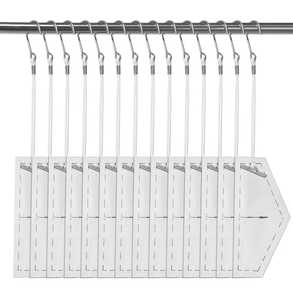 24 Pcs Pattern Hooks for Hanging Sewing Paper, Metal Hooks with T-Bar & Nylon Cord, Pattern Making Crafts