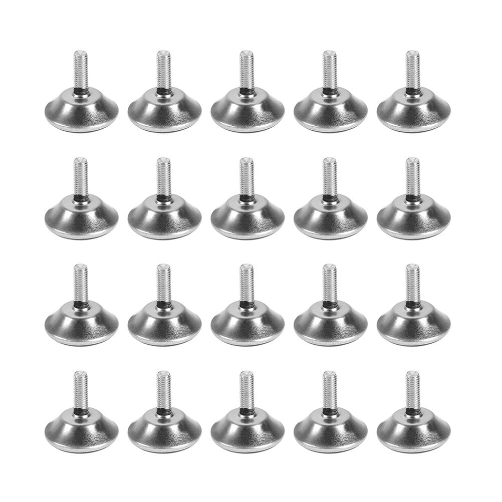 24 Pcs Plastic Table Leg Pads Deslizadores Para Muebles Adjustable Feet Screw Leveler