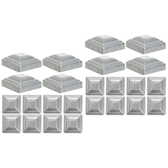 4x4 Post Caps for Garden Fence, Metal Anchor Caps, Iron Sheet Fence Accessories, Weather Resistant, Easy Installation