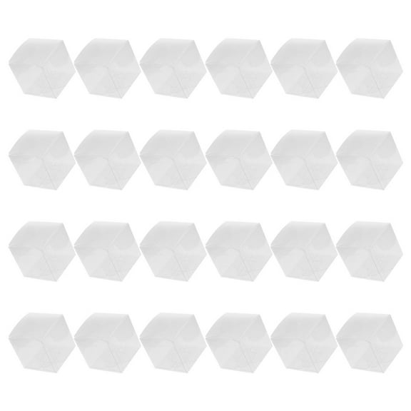 24 Pcs Pvc Box Mini Gift Bags Favor Boxes Macaron Candy Gifts Wedding Clear Party Packing