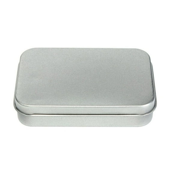 24 Pcs Rectangular Tin Cans Empty Rectangular Tins Mini Rectangular Tin Metal Tin Cans