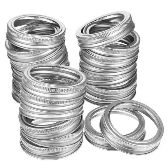 24 Pcs Regular Mouth Canning Jar Metal Rings