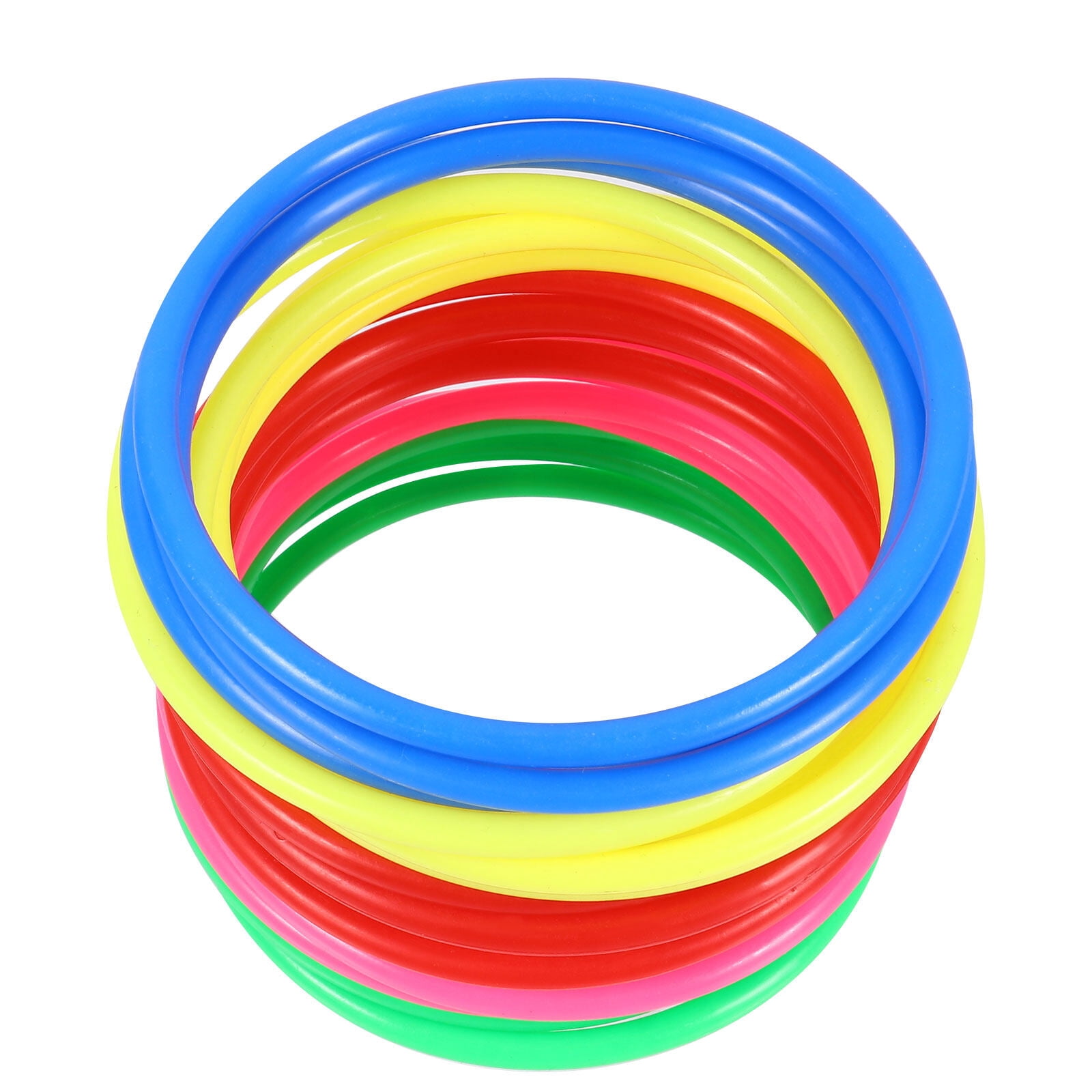 Fun and Durable Plastic Ring Toys for Kids Use Game Set Assorted Color ...