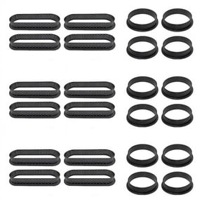 24 Pcs Round & Oval Tart Rings Heat- Perforated Cake Mousse Ring Non Stick Bakeware Mini Cake Mold Cake Rings