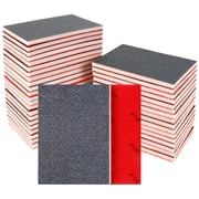 24 Pcs Sanding Sponge 80-3000 Grit Sandpaper Assortment, Washable & Reusable Sanding Blocks for Wood, Metal, Drywall, Glazing, Wet Dry Sandpaper for Smooth Finishing