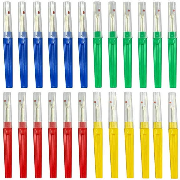 24 Pcs Seam Ripper Tool Set, Sharp & Long-Lasting, Includes Red, Yellow, Blue, Green, Ideal for Sewing, Cross-Stitch, and DIY Projects