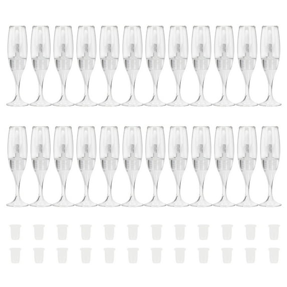 24 Pcs/Set Empty Lip Gloss Tubes 8ml Lip Gloss Containers Wine Glass Shaped Lipstick Tubes Refillable Sample Bottles