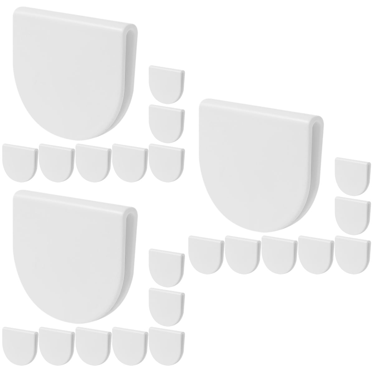 24 Pcs Shower Curtain Clip Clips for Side of Hooks Curtains Lining