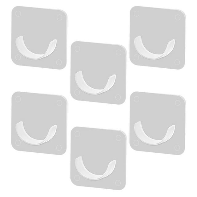 24 Pcs Shower Curtain Rod Mount Holders Adhesive Shower Rod Tension