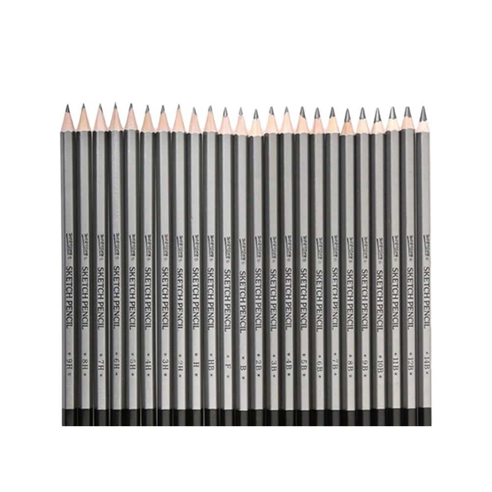 Drawing Pencils For Artists - 25 Grades (14B To 10H) Sketching