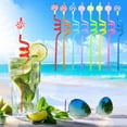 24 Pcs Smoothie Straws, Colorful Candy Reusable Large Straw, 2025 New