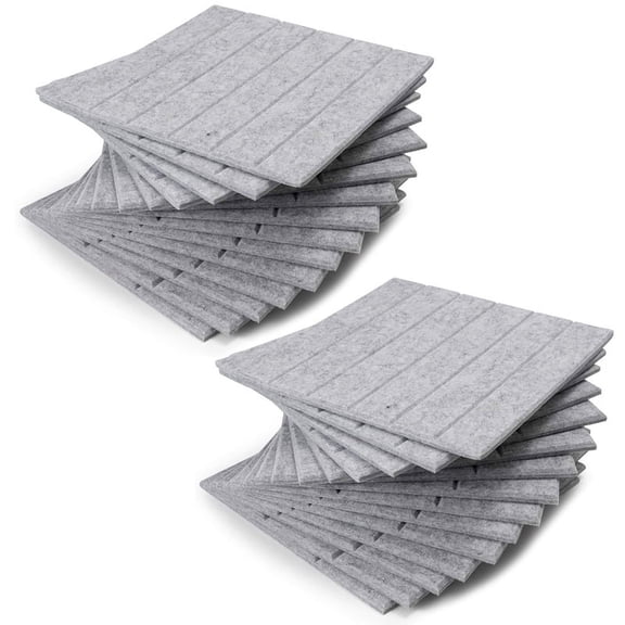 24 Pcs Sound-Absorbing Panels Sound Insulation Pads, Bass Isolation,Used for Wall Decoration and Acoustic Treatment