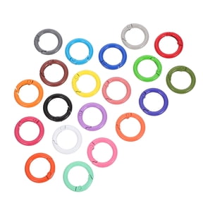 Pcs Sprung Snap Hook Spring Rings Chain Link Solid Brass Round Carabiners O-rings Metal Iron