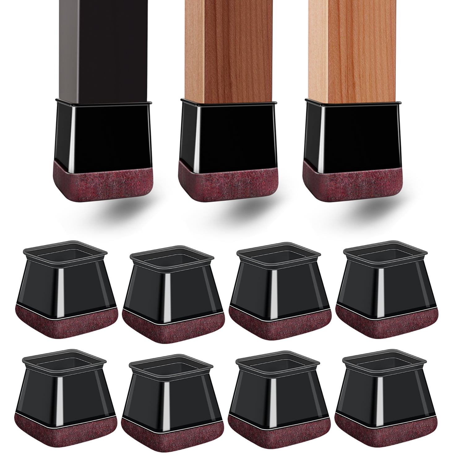 Chair Feet Protectors For Wood Floors 32pcs Brown Chair Leg Floor