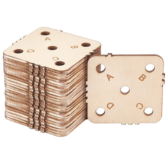 24 Pcs Square Weaving Card 1.8x1.8inch 5 Holes Loom Cards Handmade Weaving Tools Loom Weaving Supplies Tablet Weaving Loom Weaving