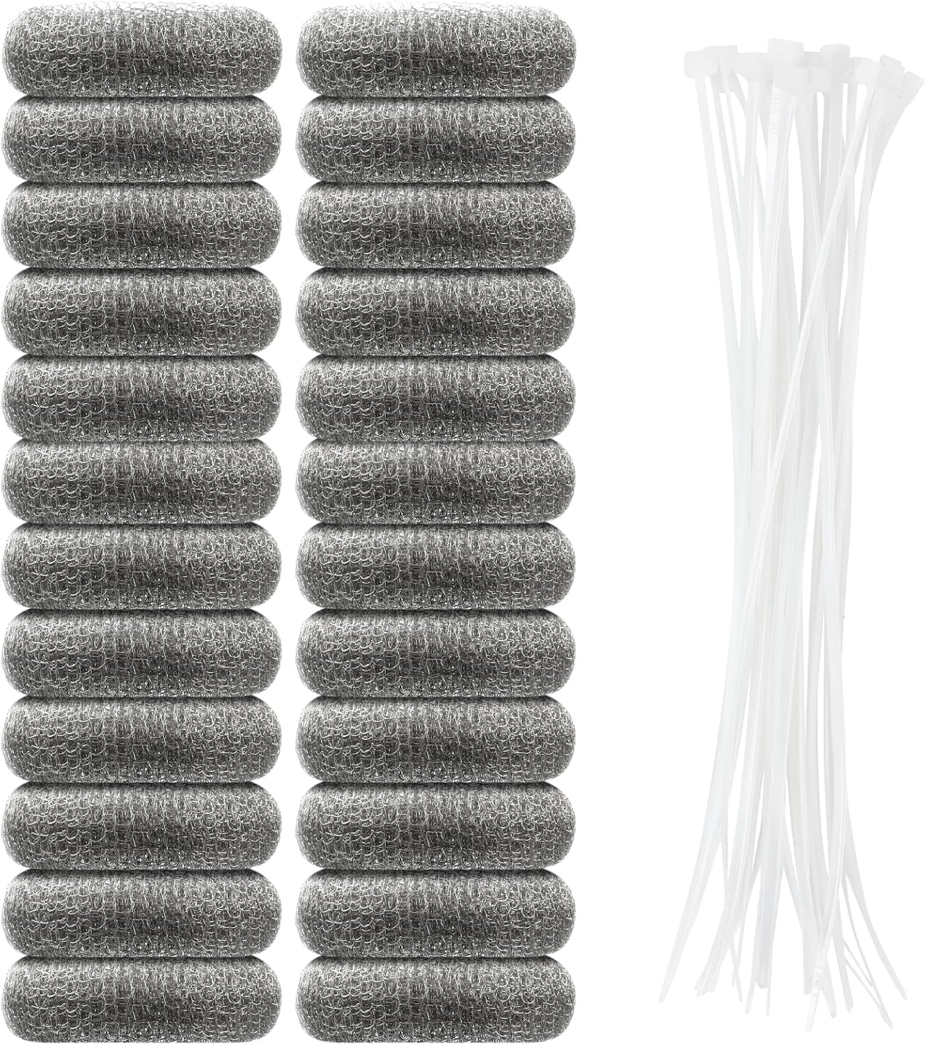 24 Pcs Stainless Lint Trap for Washing Machine Hose Drain Filter with ...