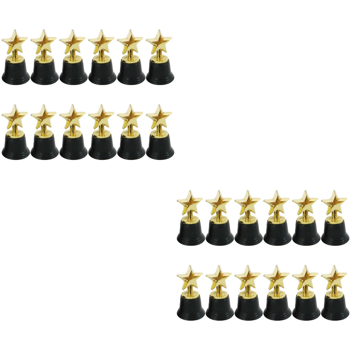 24 Pcs Star Trophy Kids Championship Baseball Sports Accessories