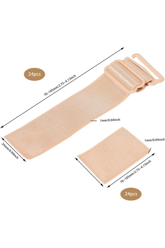 24 Pcs Sun Visor Cap Hat Strap Elastic Adjustable Strap Stretch Hat Accessories for Sun Protection Hat Flexible Removable Elastic Band for Golfing Sailing Fishing Running and Other Sports