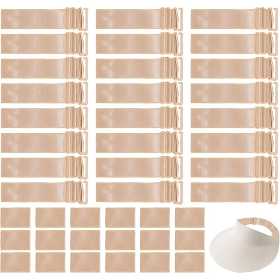 24 Pcs Sun Visor Cap Hat Strap Elastic Adjustable Strap Stretch Hat Accessories for Sun Protection Hat Flexible Removable Elastic Band for Golfing SailingFishingRunning and Other Sports Brown
