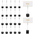 thumbnail image 1 of 24 Pcs Table Number Holder Cube Base Memorandum Clips Holders Place Card Holder Wood Bulk Picture Stands for Table Card Display Stands for Wedding Birthday Party, 1 of 9