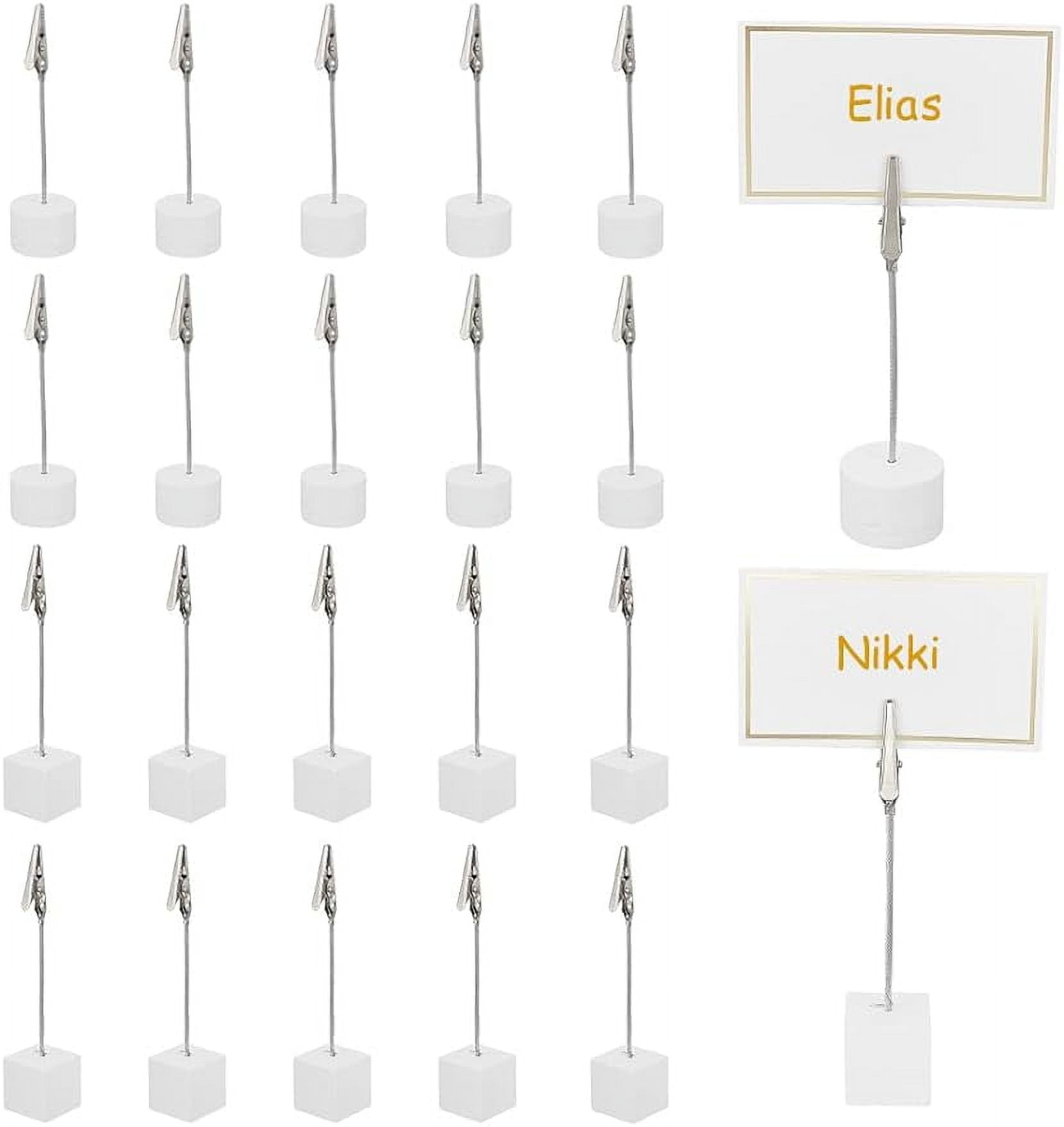 24 Pcs Table Number Holder Memorandum Clip Holder Stand with Alligator