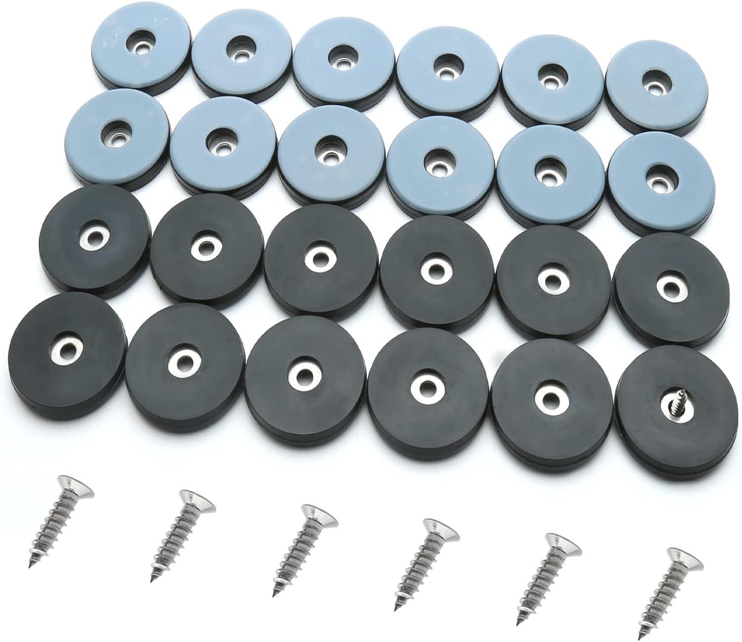 24 Pcs Teflon Furniture Sliders Protect Your Floors with 11/2 Inch