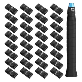 24 Pcs Tennis Racket Badminton Racket Grip Tape Overgrips for Anti-Slip and Sweat Absorbent Grip, Black
