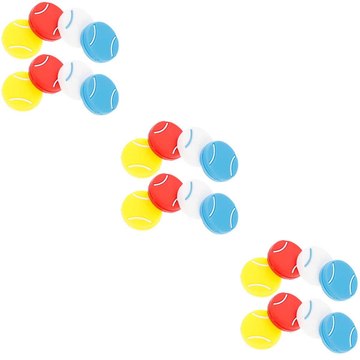 24 Pcs Tennis Racket Shock Absorber Racket Damping Supply Silicone