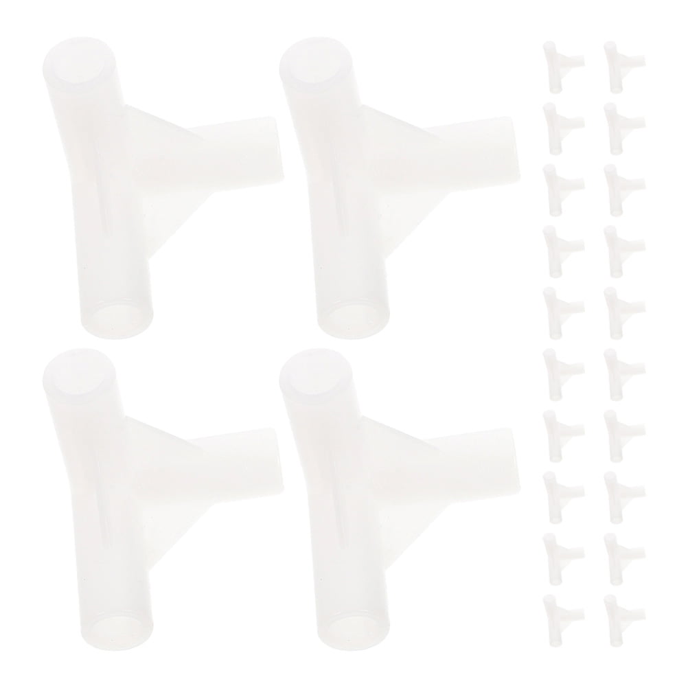 24 Pcs Tents Canopy Fittings Connector Tent Fittings for Frame Outdoor
