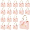 thumbnail image 1 of 24 Pcs Thank You Gift Bags Pink Paper Gift Bags Hot Stamping Party Favor Bags with Ribbon for Business Shopping Wedding Birthday Party Supplies 5.5x4.7x2.4 Inch for DIY, 1 of 6