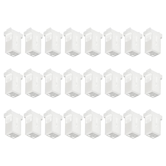HINTRMENT 24Pcs Trash Can Lid Lock Replacement Clips White Push Button Latches for Home Trashcans