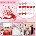 thumbnail image 1 of 24 Pcs Valentine's Day Heart Shaped Decorations Heart Shaped Balls Shatterproof Tree Ornaments for Anniversary Wedding Party Table Decor Red, 1 of 5
