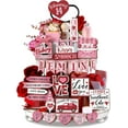 thumbnail image 1 of 24 Pcs Valentine’s Day Tiered Tray Decorations Farmhouse Gnome Heart Wooden Table Sign Rustic Tiered Tray Decorations for Valentine’s Day Decorations, 1 of 7