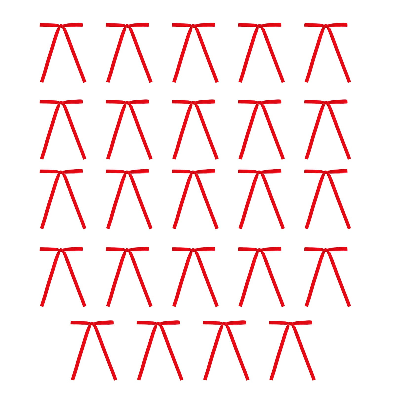 24 Pcs Velvet Bows for Christmas Tree Stylish Ribbon Ornaments for