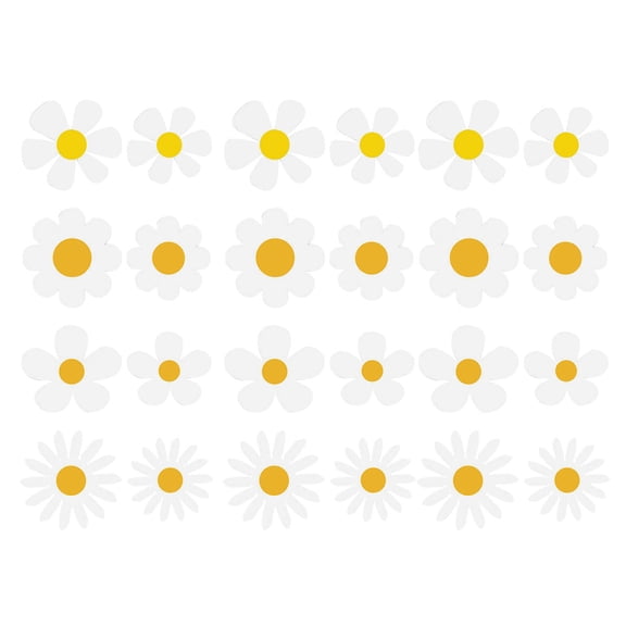 Pcs Wall Sticker Daisy Fridge Magnets Refrigerator Stickers