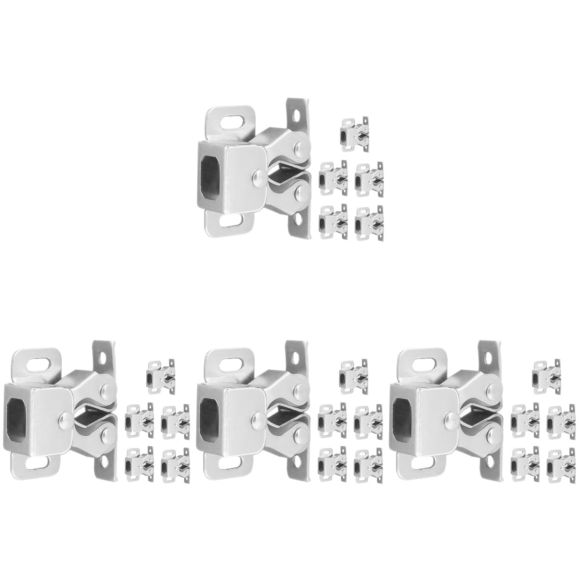 24 Pcs Wardrobe Door Buckle Catcher Lock for Gate Cupboard Latch Drawer