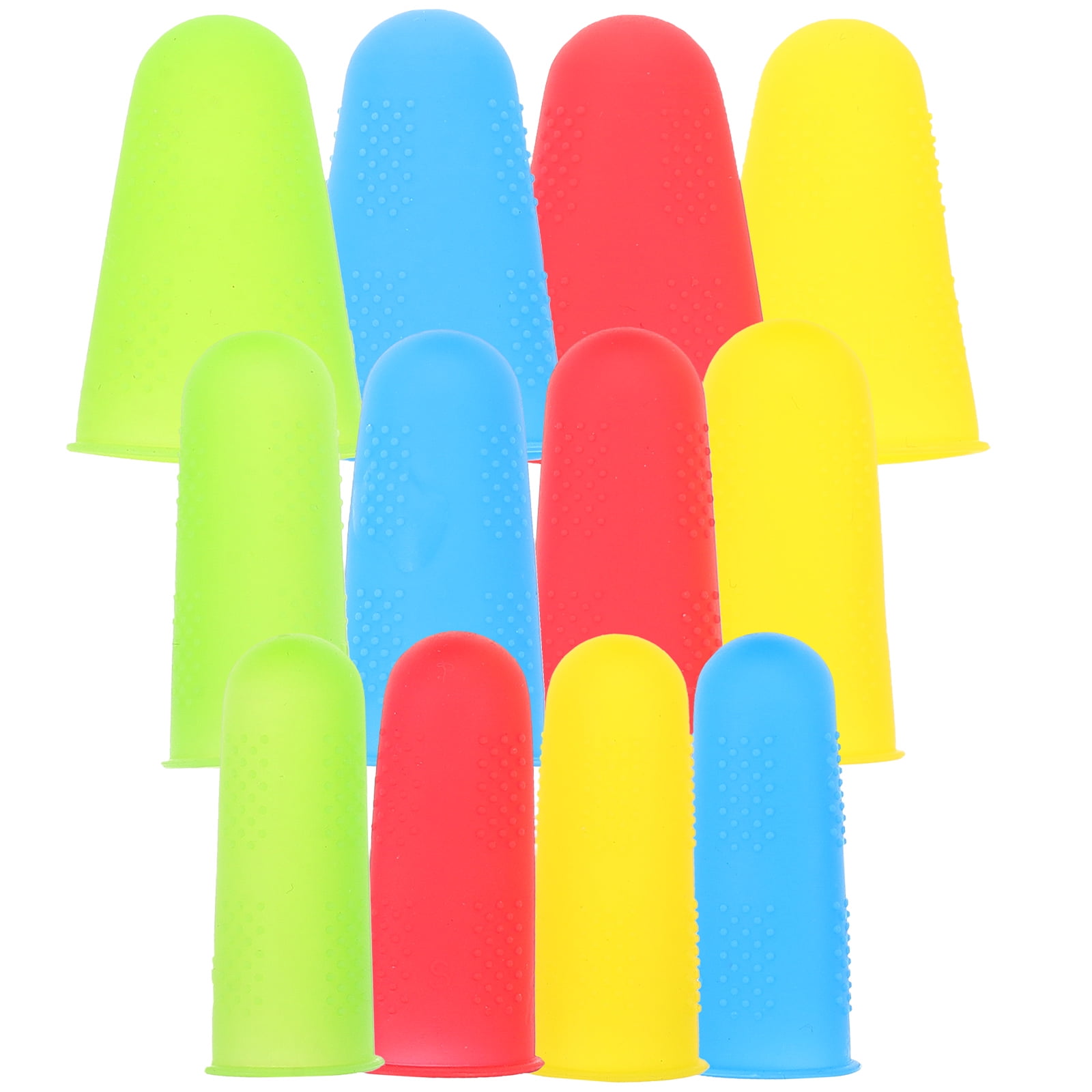 24 Pcs Wear-resistant Finger Silicone Finger Covers Compact Finger Cots ...