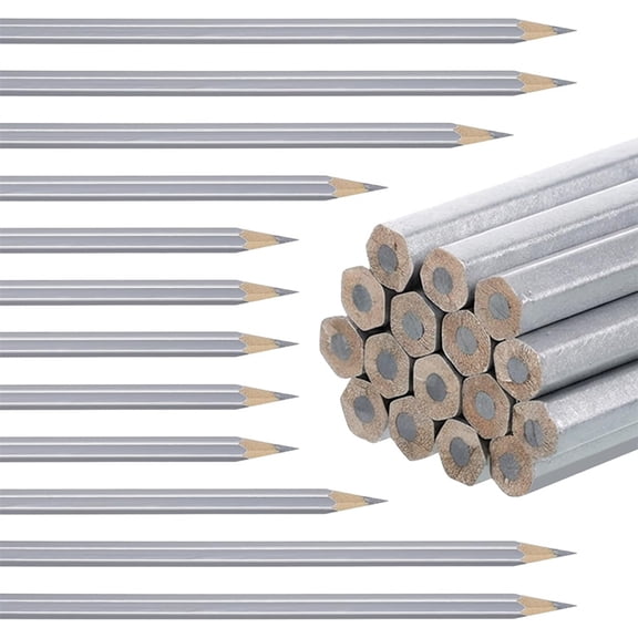 24 Pcs Welders Pencil, Metallic Marking Pencil for Metal Construction Welding Art Projects,for Workers Plumbers Framers