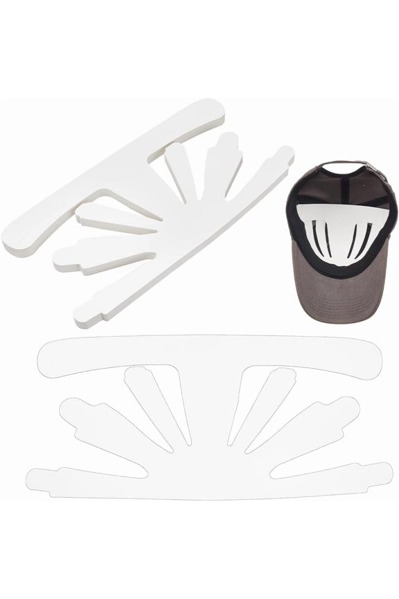 24 Pcs White Baseball Caps Inserts Shapers Flexible Cardboard Hat Support Brim Holder Universal Cap Inner Liner