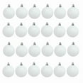 thumbnail image 1 of 24 Pcs White Christmas Balls for Decorating Diy Christmas Tree Bulbs Hanging Balls for Xmas Festival Home Wedding Holiday Farmhouse Party Decor, 1 of 8