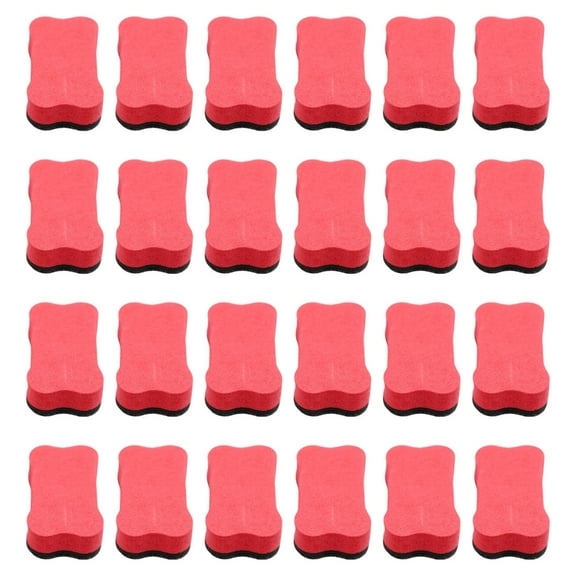 24 Pcs Whiteboard Eraser Bone Shape Board Cleaner Magnetic Dry Erases Board Eraser For Workstations Schools Office