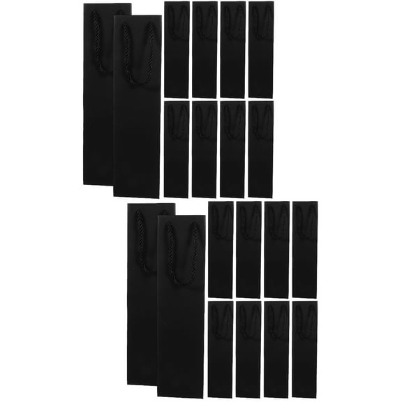 24 Pcs Wine Bag Gift Bags Wine Bottle Carrier Gift Wrapping Bag Gift Pouch Gift Wrapping Packaging Handle Bag Shopping